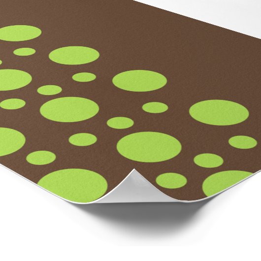 緑の円 ポスター (角)