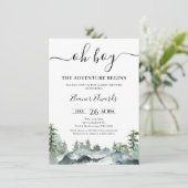 緑の冒険が荒野の赤ちゃんシャワーを開始 招待状 (スタンド正面)