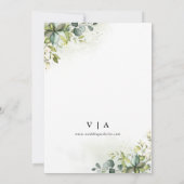 緑の写真カードで日付を保存 セーブザデート (裏面)