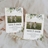 緑の写真カードで日付を保存 セーブザデート