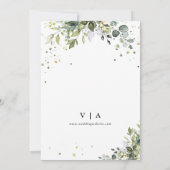 緑の写真カードで日付を保存 セーブザデート (裏面)