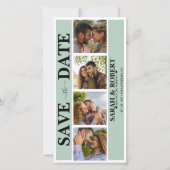 緑の写真ブースコラージュ セーブザデート (正面)