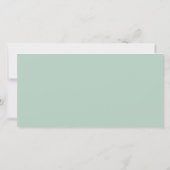 緑の写真ブースコラージュ セーブザデート (裏面)