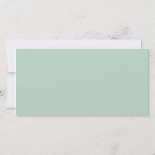 緑の写真ブースコラージュ セーブザデート (裏面)