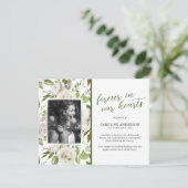 緑の写真葬儀サンキューカード サンキューカード (スタンド正面)