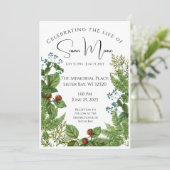 緑の写真葬式 招待状 (スタンド正面)