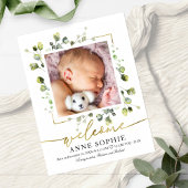 緑の写真誕生のお知らせ&サンキューポスト ポストカード