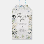 緑の冬の北極動物のメッセージカード ギフトタグ (正面)