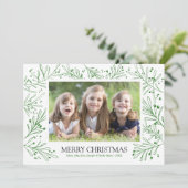 緑の冬の枝と果実 | 休日2017 シーズンカード (スタンド正面)