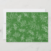 緑の冬の枝と果実 | 休日2017 シーズンカード (裏面)