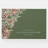 緑の冬の結婚式 ゲストブック (正面)