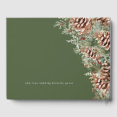 緑の冬の結婚式 ゲストブック (裏面)