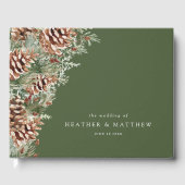 緑の冬の結婚式 ゲストブック (正面)