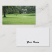 緑の分野の木 名刺 (正面/裏面)
