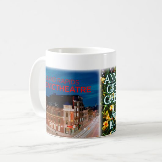 緑の切り妻のマグのGRCTアン コーヒーマグカップ (正面左)