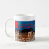 緑の切り妻のマグのGRCTアン コーヒーマグカップ (左)