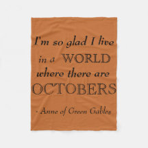 緑の切り妻の秋のフリースブランケットのアン