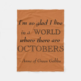 緑の切り妻の秋のフリースブランケットのアン フリースブランケット