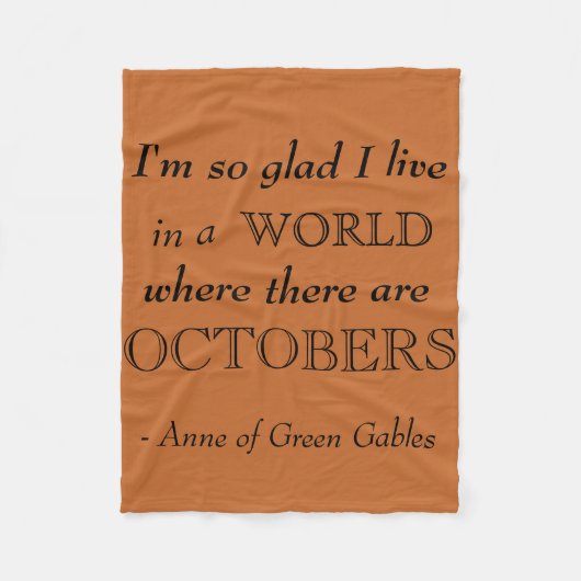 緑の切り妻の秋のフリースブランケットのアン フリースブランケット (正面)