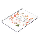 緑の切り妻の10月の引用文の秋のノートのアン ノートブック (左側)