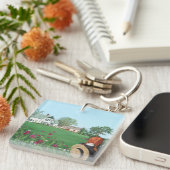 、緑の切り妻愛と見ます、PEIのアン キーホルダー (正面右)