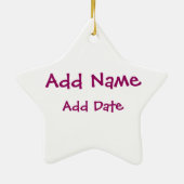 緑の制服を着たダークガールランナー セラミックオーナメント (裏面)