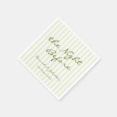 緑の前夜の結婚式 スタンダードカクテルナプキン (角)