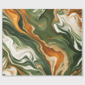 緑の加工 ラッピングペーパー (フラット)