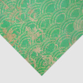 緑の動揺して幾何学的アールデコ 薄葉紙 (詳細)