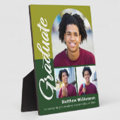 緑の卒業式3フォトアーはっきりしたチスクリプトモダン フォトプラーク (側面)