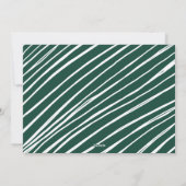 緑の単なる楽しい写真 シーズンカード (裏面)