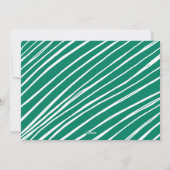 緑の単なる楽しい写真 シーズンカード (裏面)