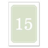 緑の単エレガント表札 テーブルナンバー (裏面)