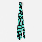緑の単色のジオメトリ形状 ネクタイ (正面)
