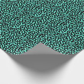 緑の単色のジオメトリ形状 ラッピングペーパー (角)