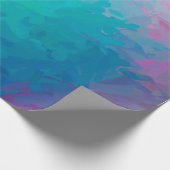 緑の印象派イラストレーションのインパス ラッピングペーパー (角)