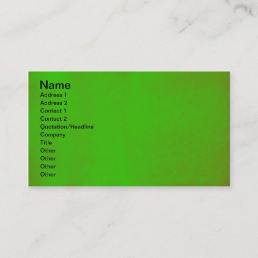緑の印象 名刺 (正面)
