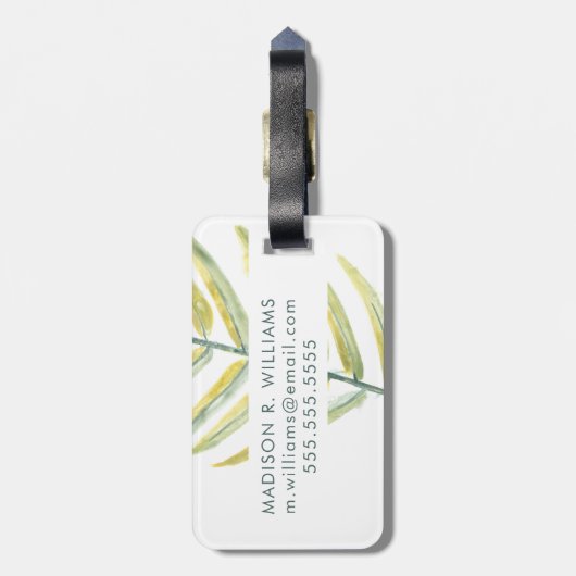 緑の印象VII ラゲッジタグ (裏面縦)