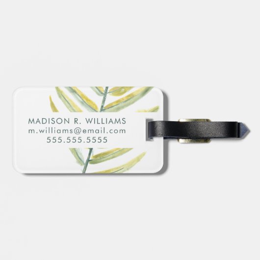 緑の印象VII ラゲッジタグ (裏面横)