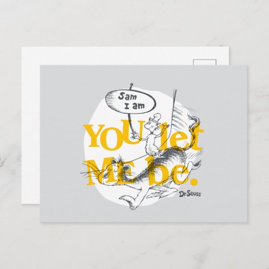 緑の卵とハム | 私をそのままにしておけ ポストカード (正面/裏面)