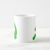 緑の厚い新ハンマー及び鎌のマグ コーヒーマグカップ (中央)