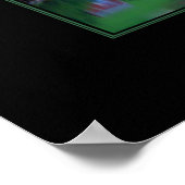 緑の反射ノルウェーポスター ポスター (角)