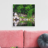 緑の反射 キャンバスプリント (インサイチュ (リビング))