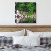 緑の反射 キャンバスプリント (インサイチュ (寝室))