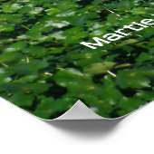 緑の反射 ポスター (角)