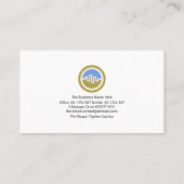 緑の収益性共有グラフ財務顧問 名刺 (裏面)