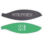 緑の名パーソナライズされた前番号チャルクボードのエッチング バスケットボール (パネル)