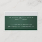 緑の名刺が付いた汎用バッジ 名刺 (裏面)