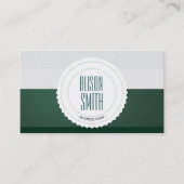 緑の名刺が付いた汎用バッジ 名刺 (正面)