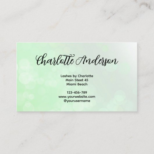 緑の名刺によるまつ 名刺 (裏面)